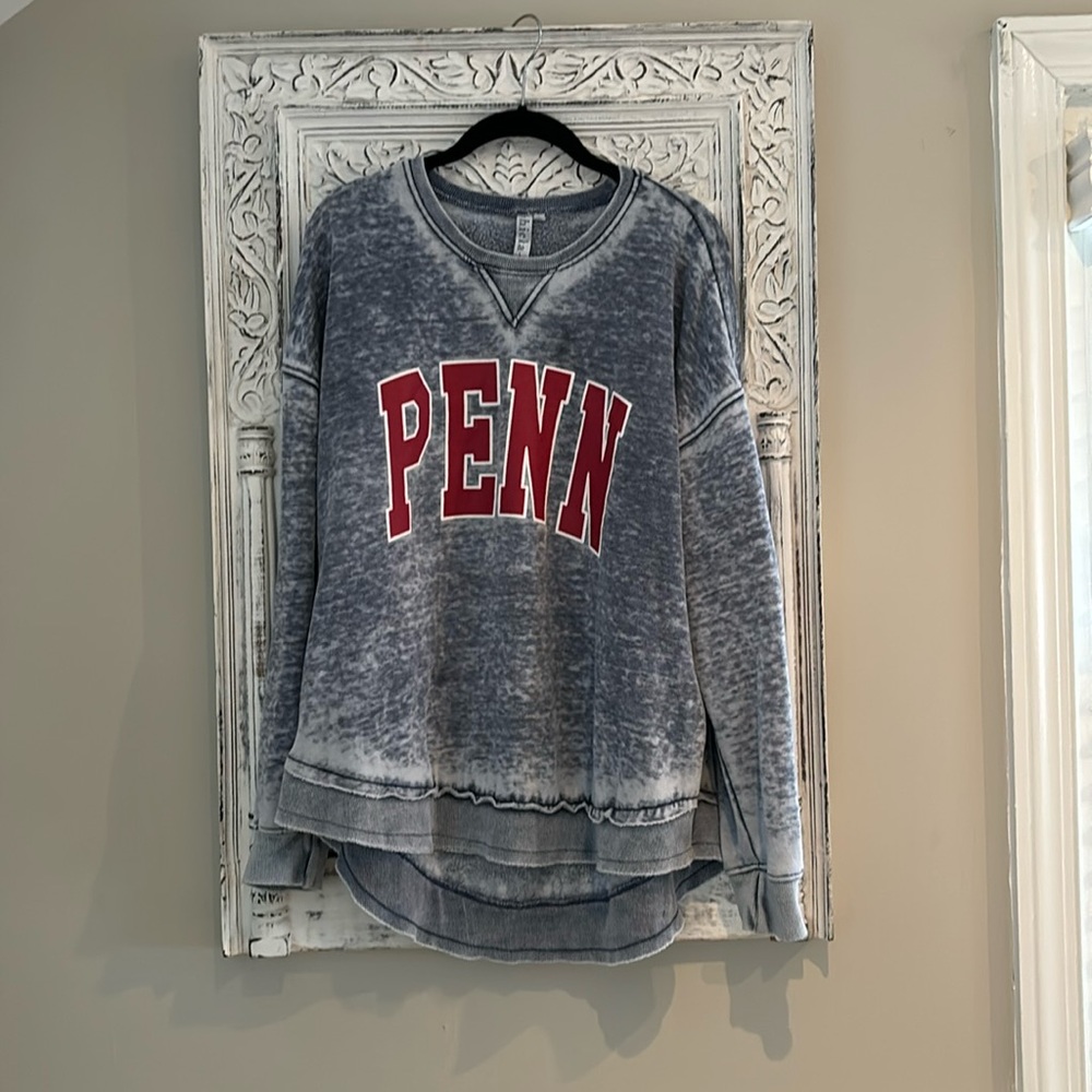 PENN Distressed oversized sweatshirt